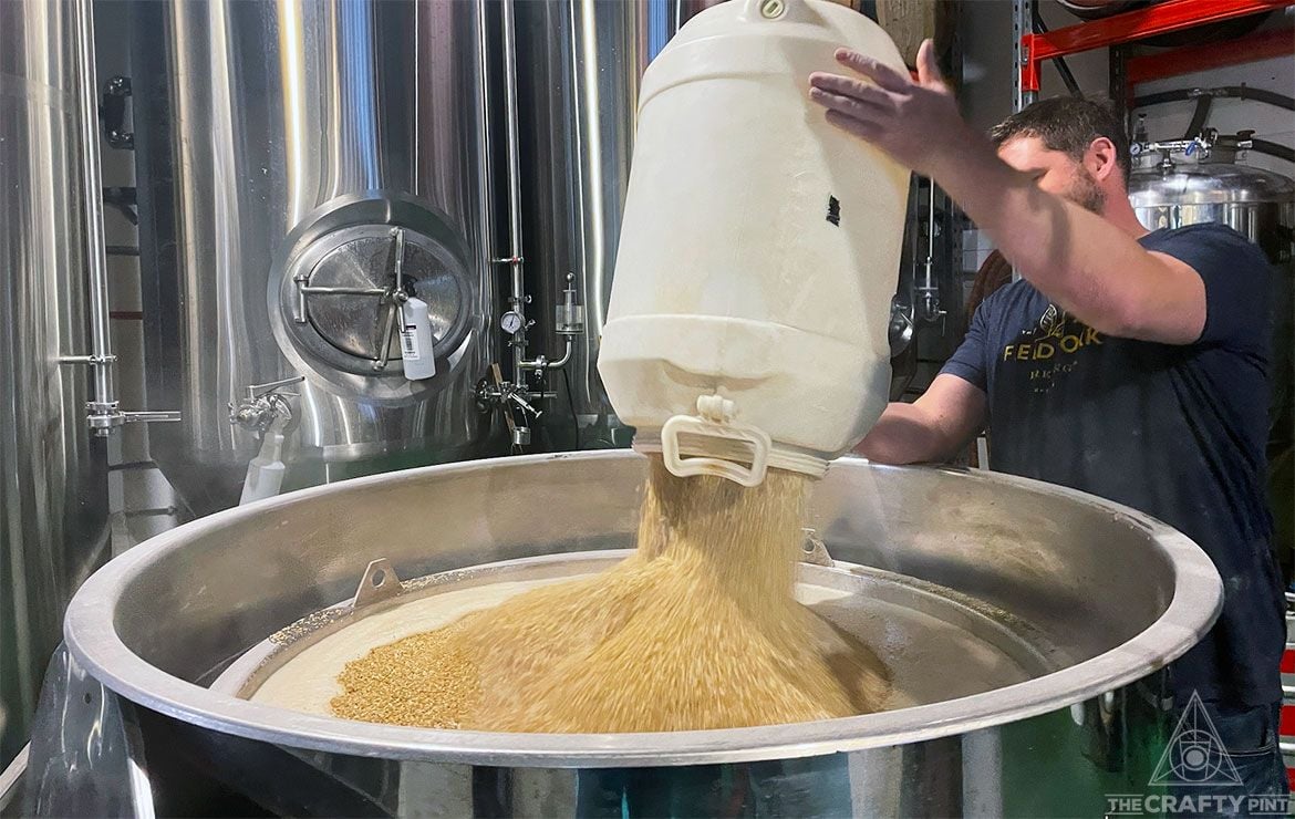 Mashing grains